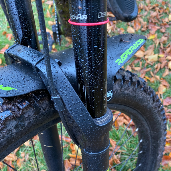 RRP EnduroGuard Standaard spatborden (vorken 80 tot 120mm) Zwart/Rood