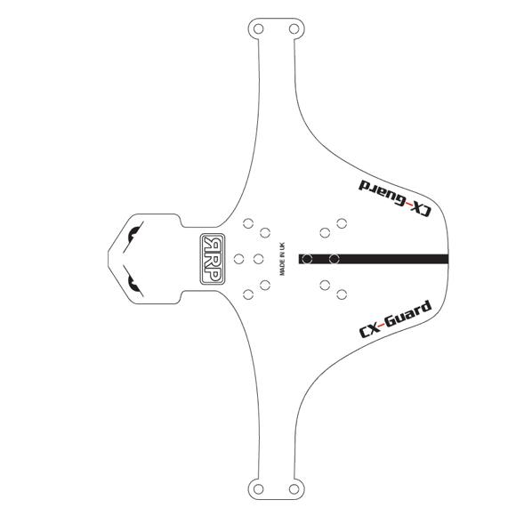 Garde-boue Avant RRP CX GUARD Blanc