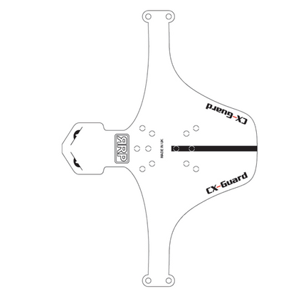 Voorste spatbord RRP CX GUARD Wit