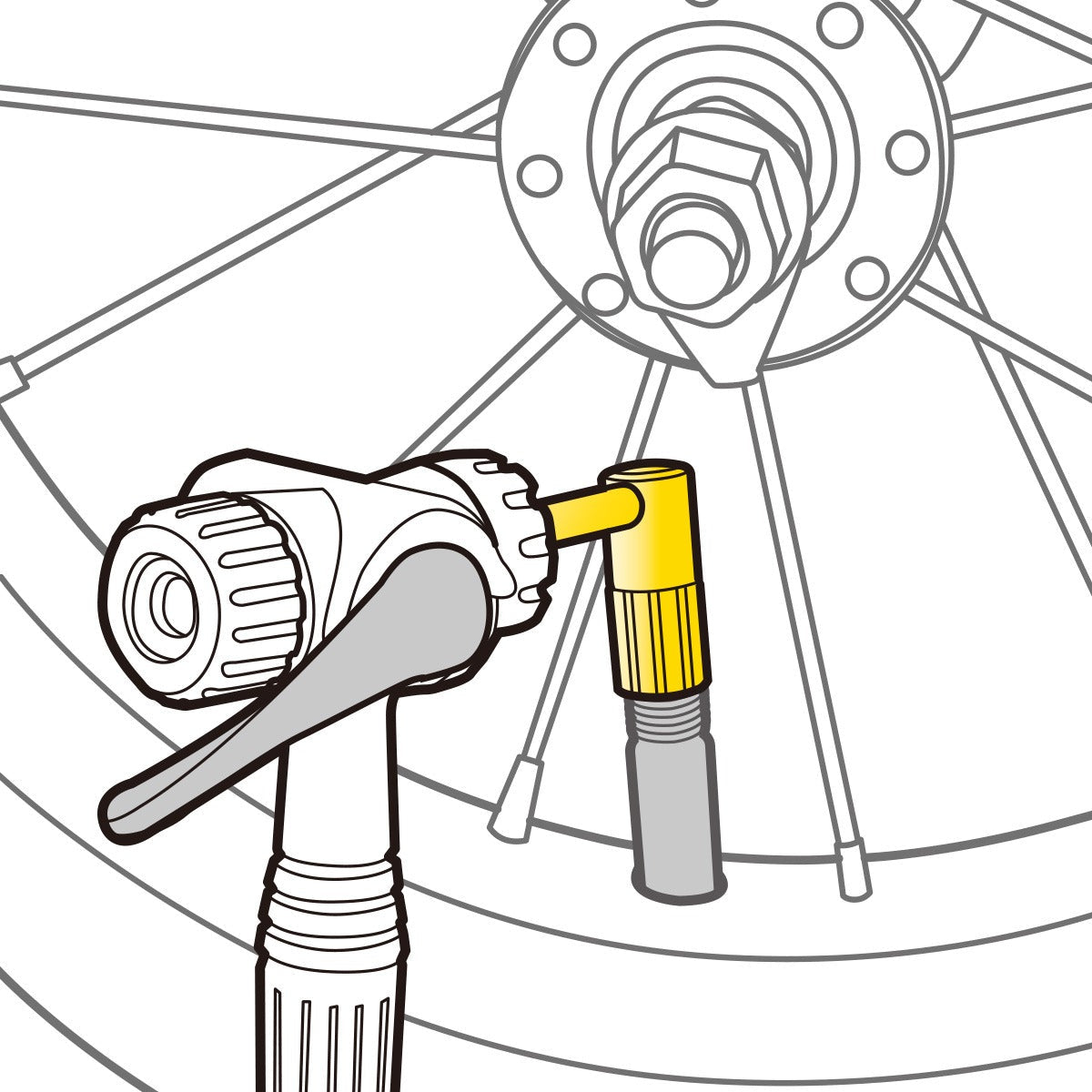 Adaptateur de Valve TOPEAK SCHRADER PRESSURE-RITE