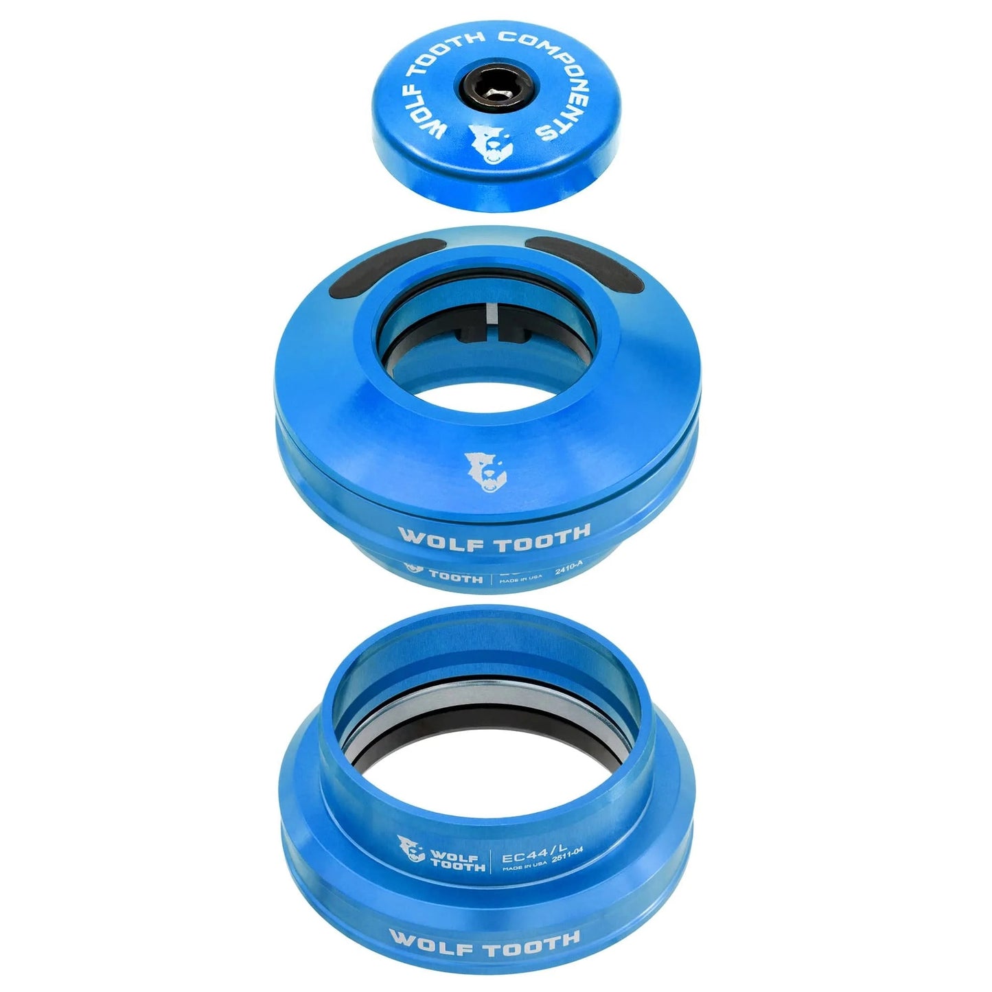 WOLF TOOTH EC44 Blauw Semi-Integraal Hoofdtelefoon