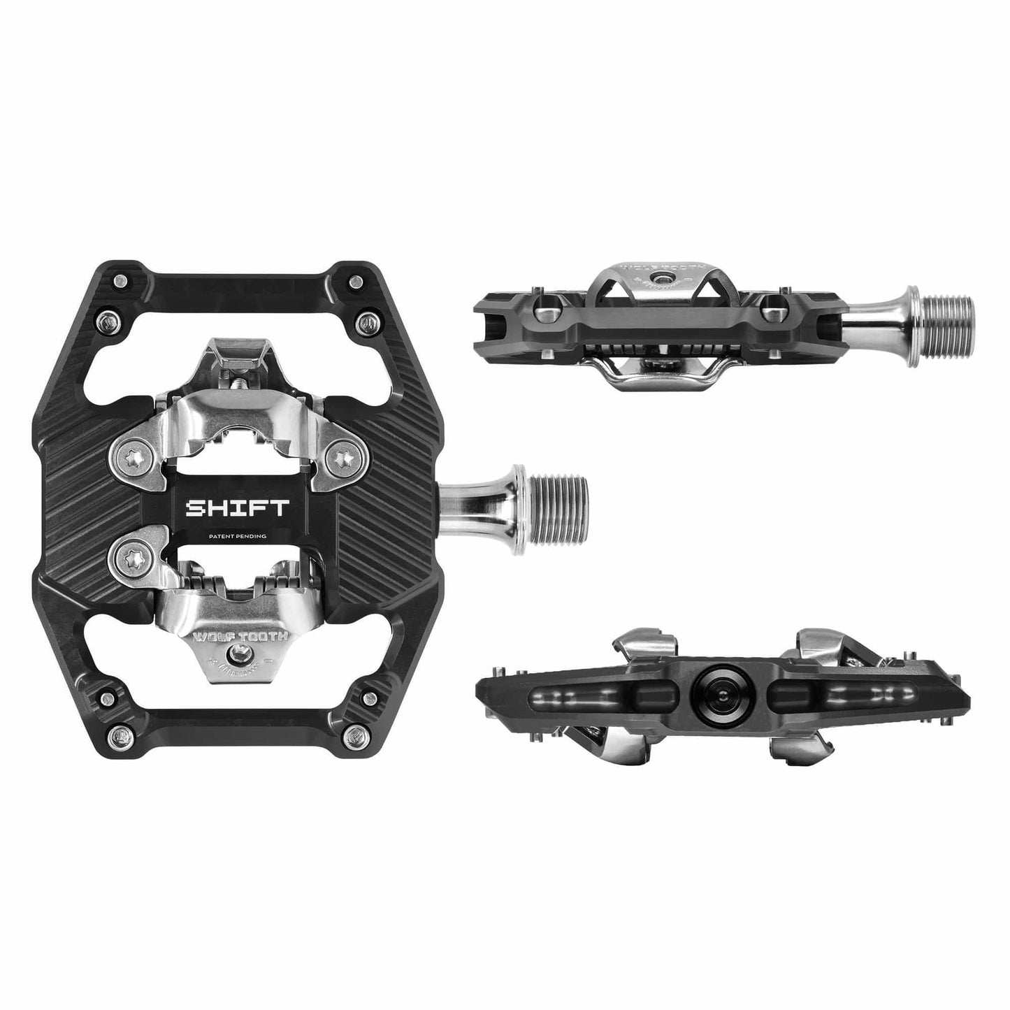 Pédales WOLF TOOTH GRAVITY CLIPLESS Noir