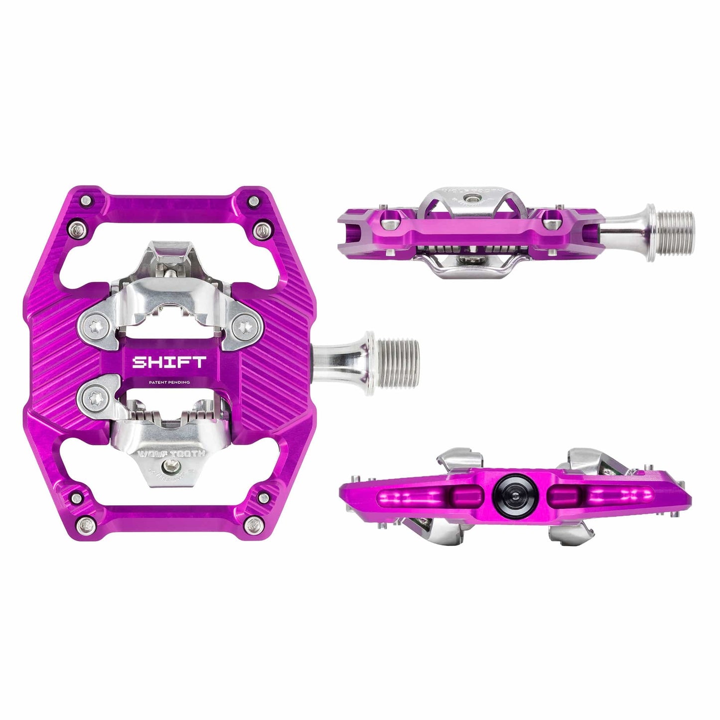 Pédales WOLF TOOTH GRAVITY CLIPLESS Violet