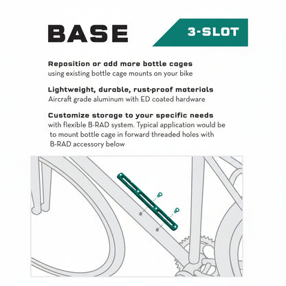 WOLF TOOTH B-RAD 3 Bevestigingsplaatsen montagebasis