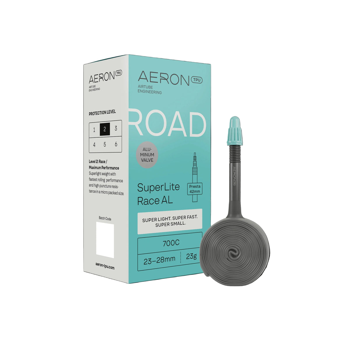 Chambre à Air AERON SuperLite Race Valve Alu Route 700x23-28mm