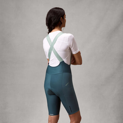 ENDURA ALLTRACK RIDE Korte Broek met Bretellen Dames Teal