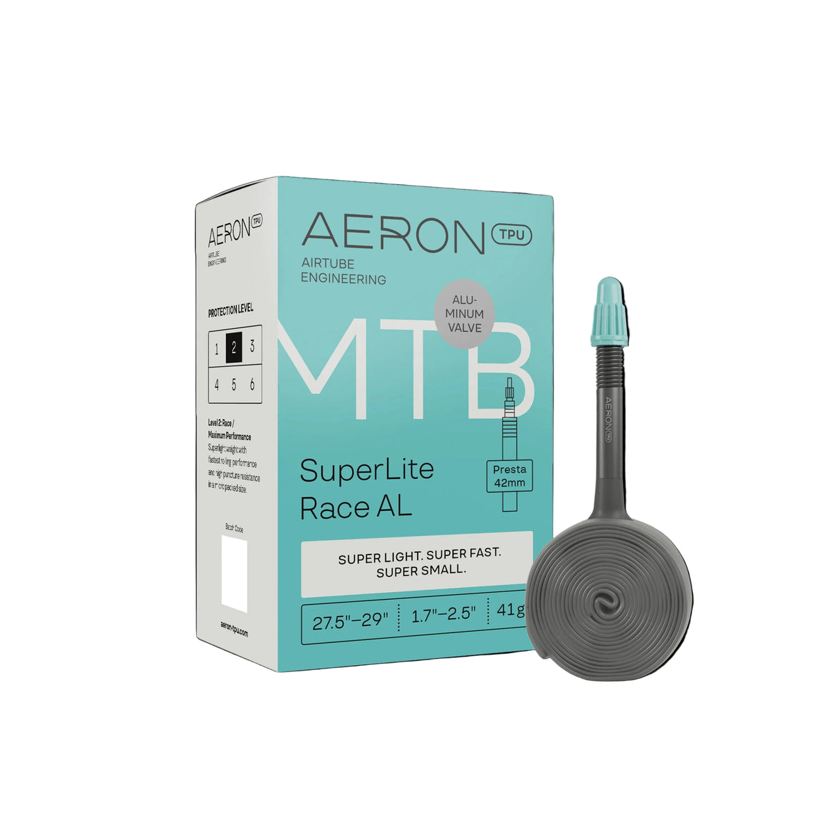 Chambre à Air AERON SuperLite Race Valve Alu MTB 27,5-29"x1,7-2,5"