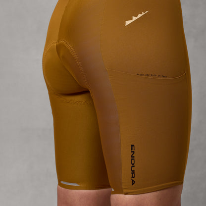 Korte Bretellen Broek ENDURA ALLTRACK RIDE Dames Brons