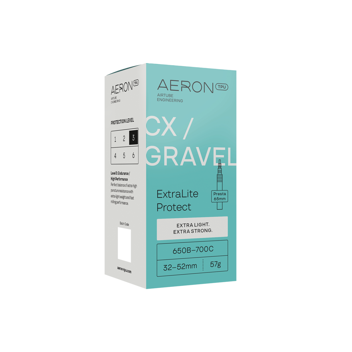 Chambre à Air AERON ExtraLite Protect Valve Alu CX-Gravel 650b/700x32-52mm