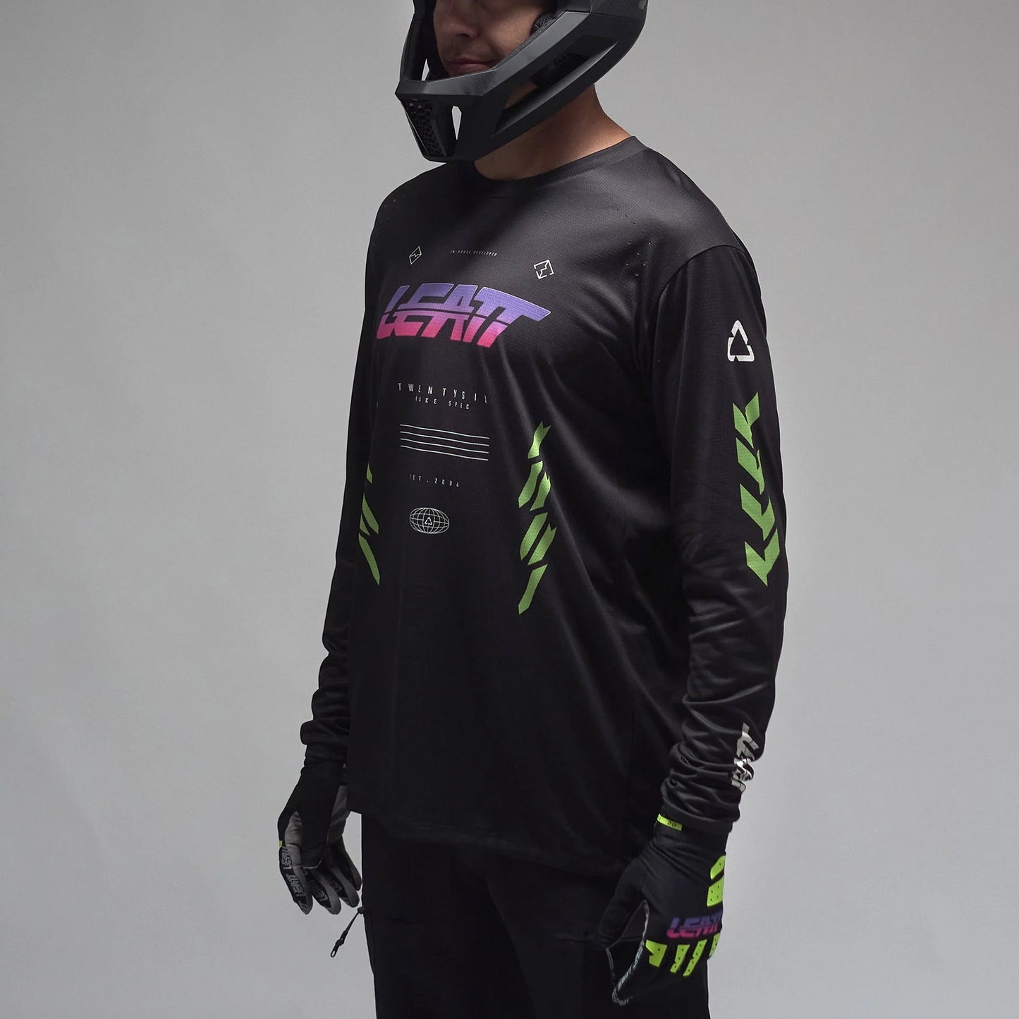 Maillot LEATT MTB GRAVITY 4.0 Manches Longues Noir/Violet