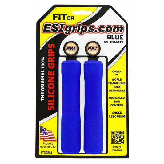 Handvatten ESI FIT CR (CHUNKY/RACER'S EDGE COMBO) 130 mm Blauw