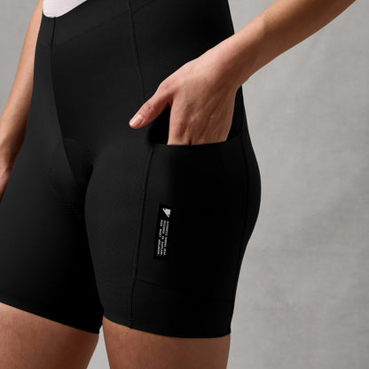 Korte Bretelsbroek ENDURA LOOP Dames Zwart