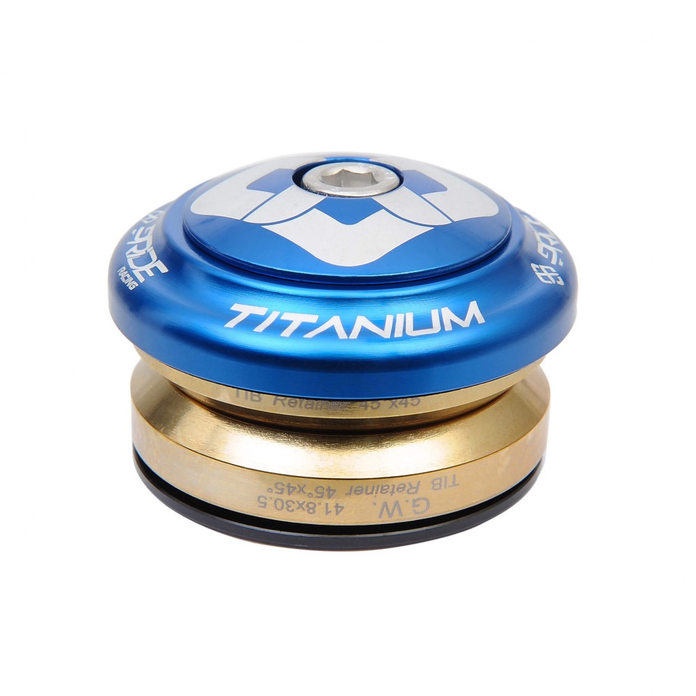 Geïntegreerd Stuurlager PRIDE Ti45 Titanium iIS42 1"1/8 Blauw