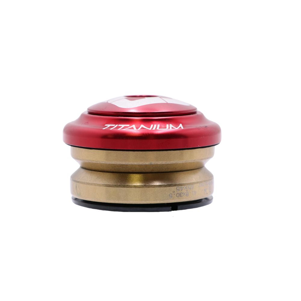 Jeu de Direction Intégré PRIDE Ti45 Titanium iIS42 1"1/8 Rouge