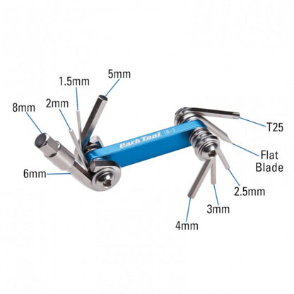 Multitool PARK TOOL IB-2 (8 gereedschappen)
