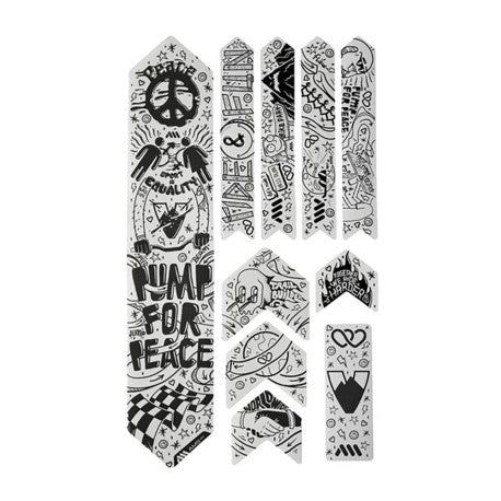 Protection Adhésive pour Cadre ALL MOUNTAIN STYLE EXTRA Pump for Peace Noir