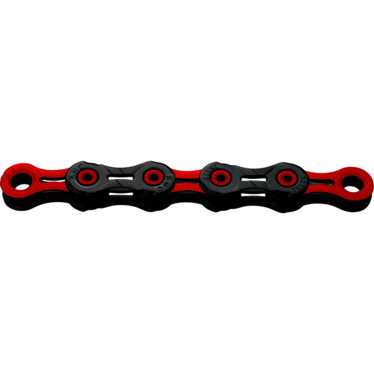 11V KMC DLC11 Waxed Zwart/Rood Ketting