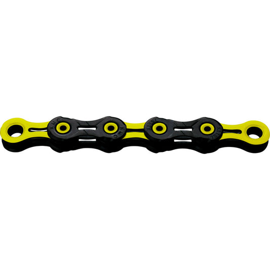 11V KMC DLC11 Waxed Ketting Zwart/Waxed Geel