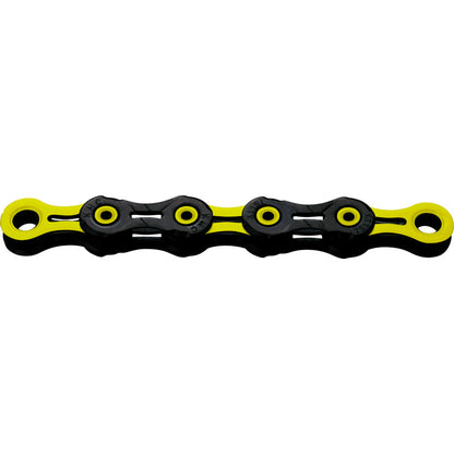 Ketting 11V KMC DLC11 Waxed Zwart/Geel Gewaxed