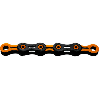 Ketting 11V KMC DLC11 Waxed Zwart/Oranje Gewaxed