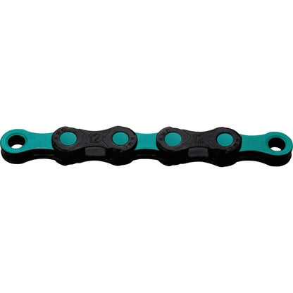 Ketting 12V KMC DLC12 Zwart/Turquoise