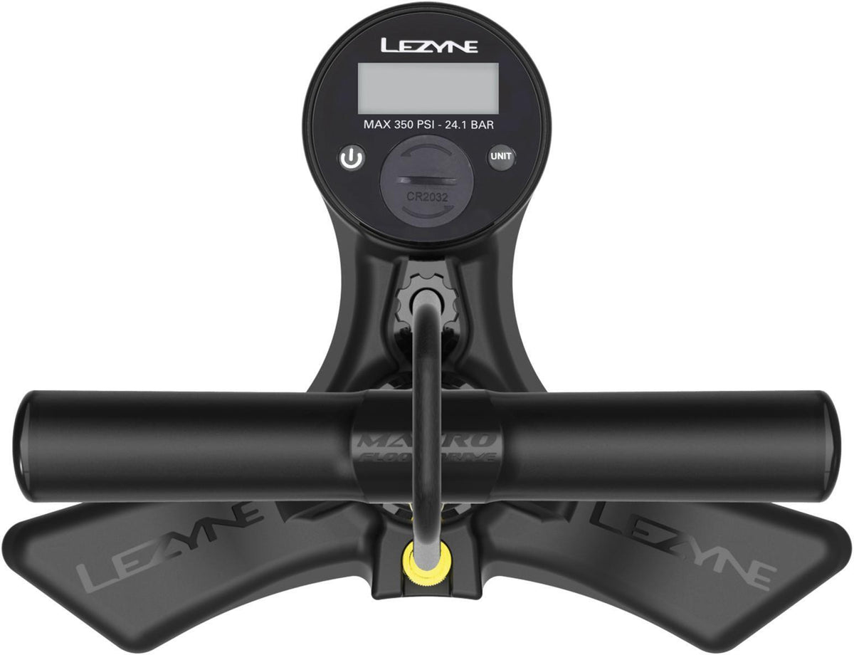 Pompe à Pied LEZYNE MACRO FLOOR DRIVE DIGITAL HP Rouge