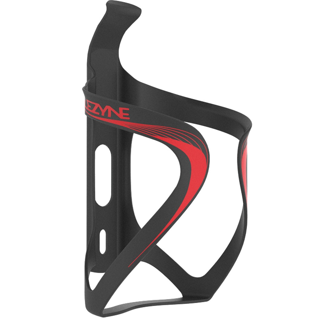 Bidonhouder LEZYNE CARBON TEAM zwart/rood