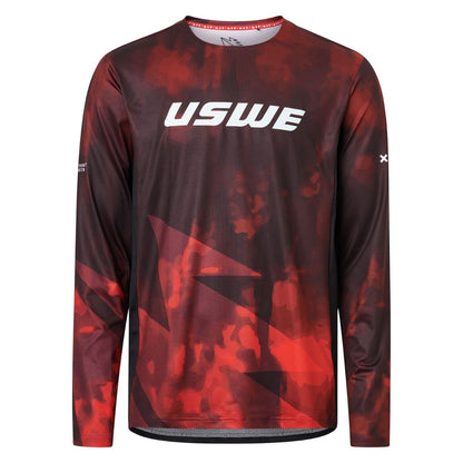 USWE LUFTIG MTB Lange Mouw Jersey Rood