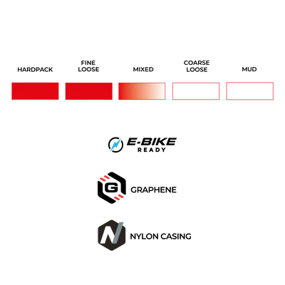 Pneu VITTORIA MARTELLO TRAIL 29x2.40 4C Graphene 2.0 Tubeless Ready Souple Beige