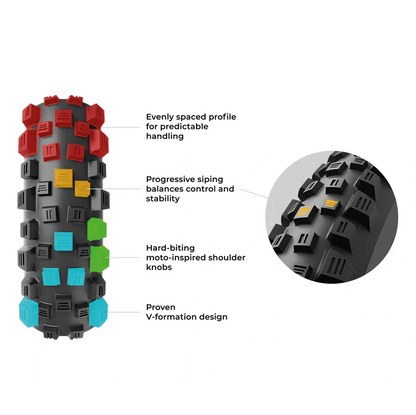 Pneu VITTORIA MARTELLO TRAIL 27.5x2.40 4C Graphene 2.0 Tubeless Ready Souple Noir