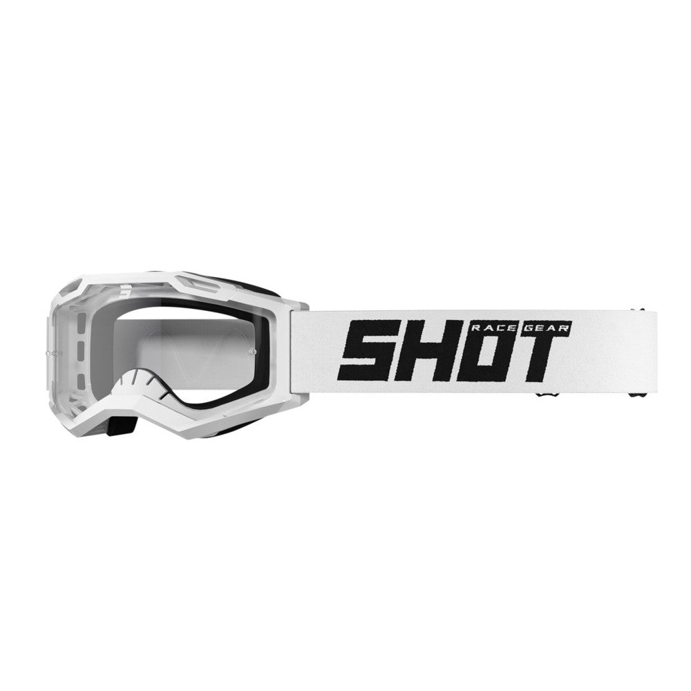 SHOT Assault 2.0 Solid crossbril, glanzend wit
