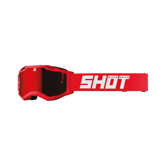 SHOT Assault 2.0 Solid crossbril, Irridium glanzend rood