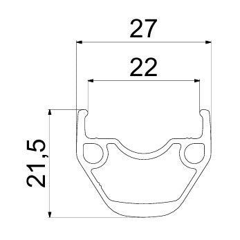 Achterwiel MAVIC ACCESS RG22 DISC (Center Lock) QR