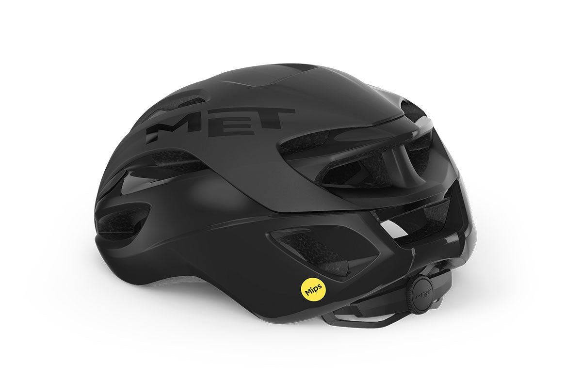MET RIVALE MIPS Road Helm Zwart Mat Glossy