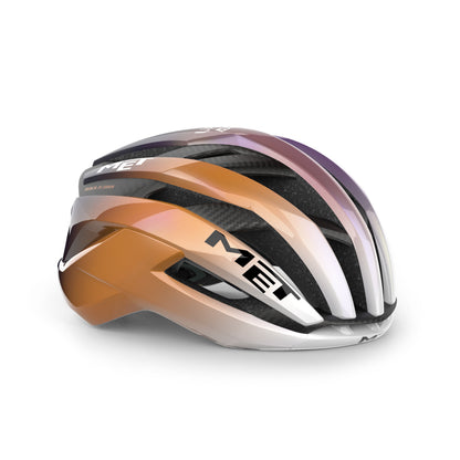 Weghelm MET TRENTA 3K CARBON MIPS UAE TEAM ADQ 2026 Paars/Oranje