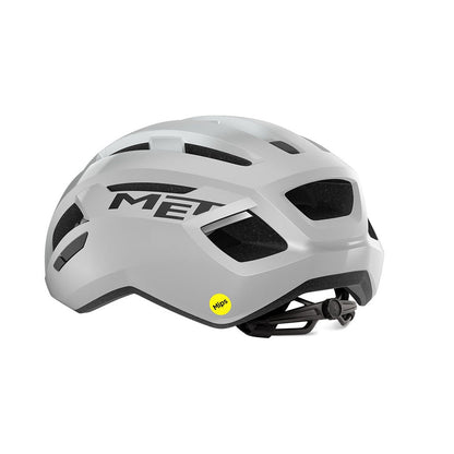 Casque Route MET VINCI MIPS Blanc Argent Glossy