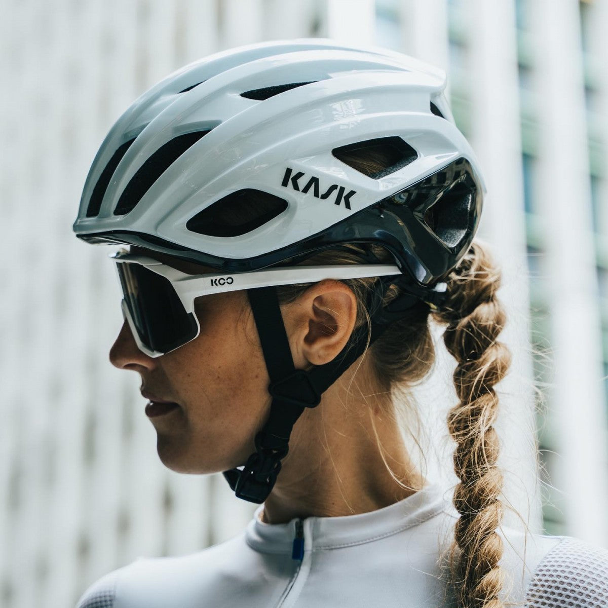 KASK MOJITO CUBED BICOLOR Weghelm Wit/Zwart