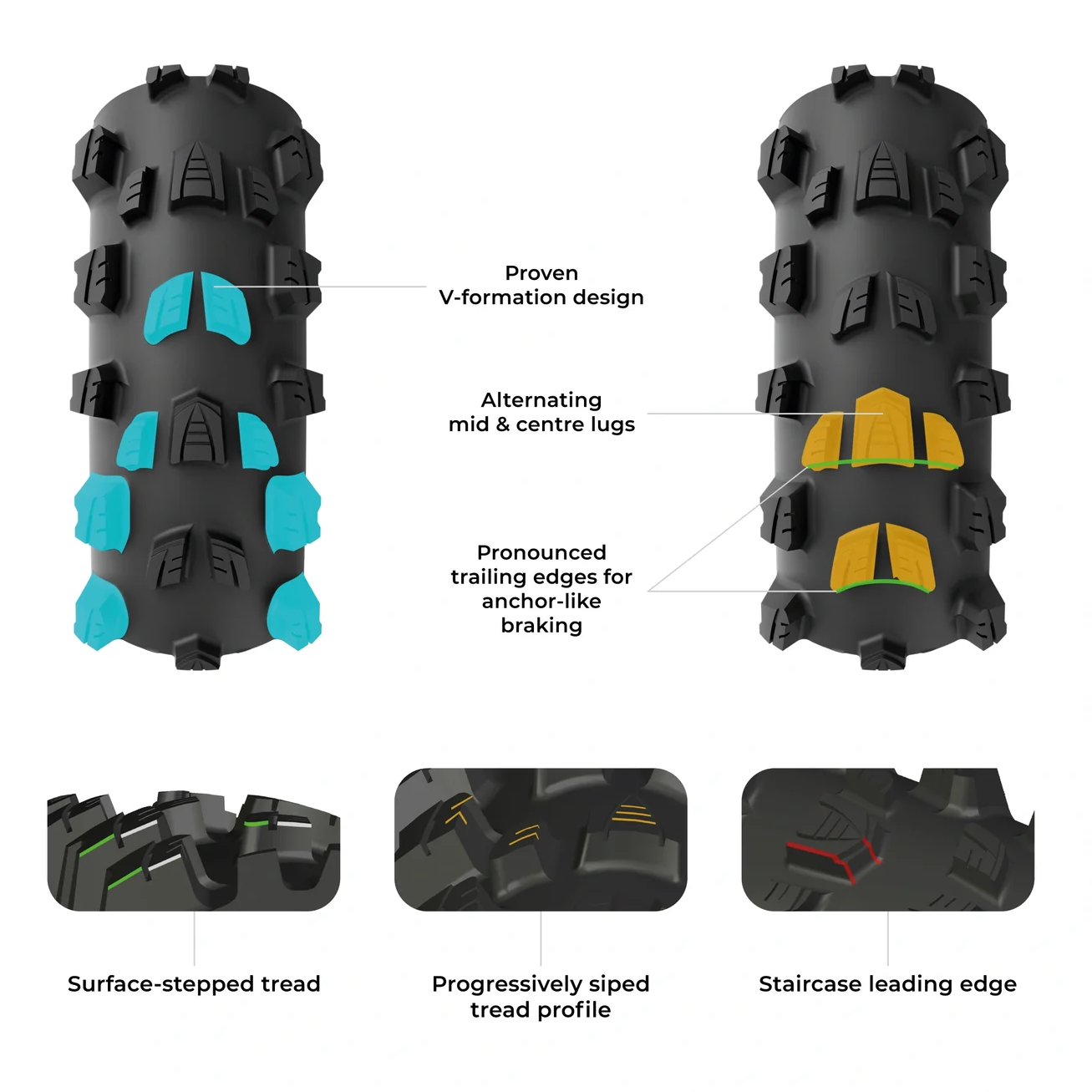 Pneu VITTORIA MOSTRO TRAIL 27.5x2.60 4C Graphene 2.0 Tubeless Ready Souple Noir
