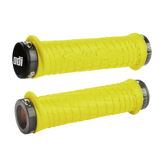 Grips ODI TROY LEE DESIGNS Lock-On 130 mm Jaune