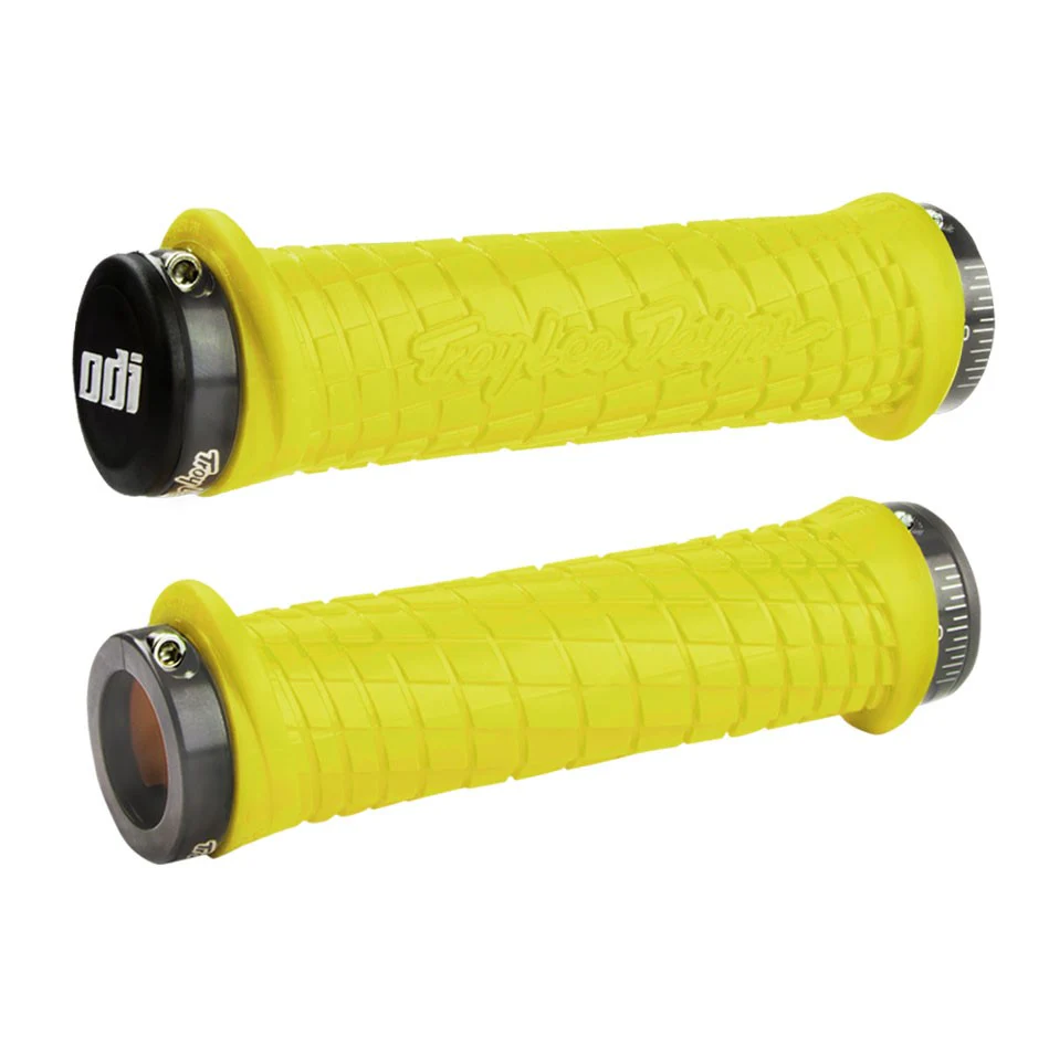 ODI TROY LEE DESIGNS Lock-On handvatten 130 mm Geel
