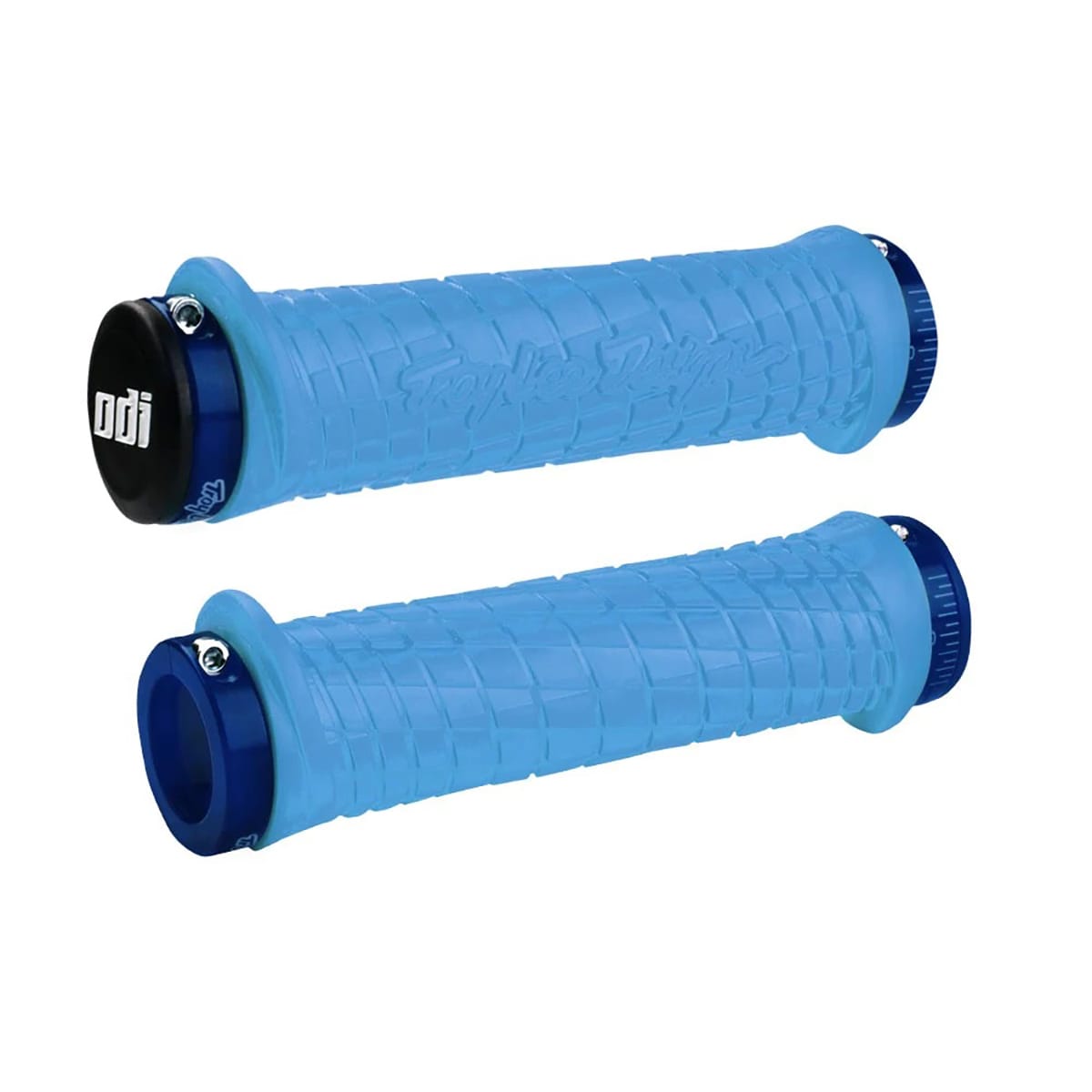 Grips ODI TROY LEE DESIGNS Lock-On 130 mm Bleu