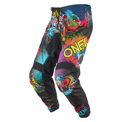 O'NEAL ELEMENT VIBRANT Junior-motorcrossbroek meerkleurig - vooraanzicht