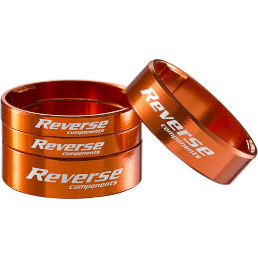 Kit Entretoises de Direction REVERSE Aluminium Ultra-Light 1"1/8 Orange