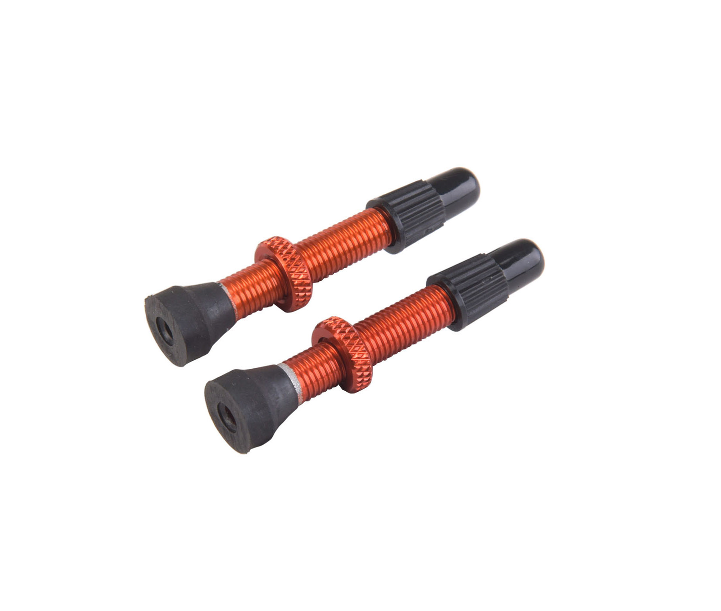 Lot de 2 Valves Presta VAR Aluminium 35 mm Orange