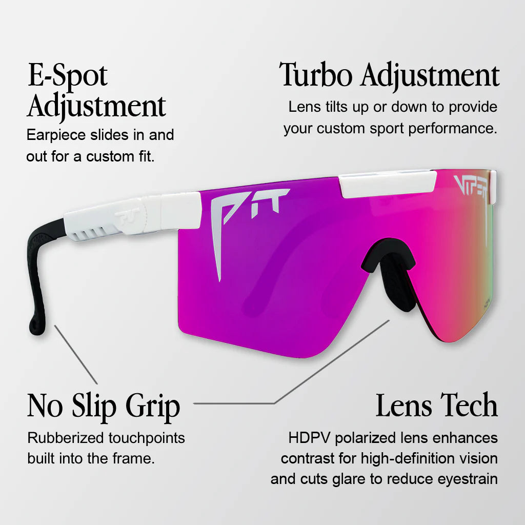 Lunettes PIT VIPER THE FIRECRACKER ORIGINAL 2.0 WIDE HDPV Polarized Bleu