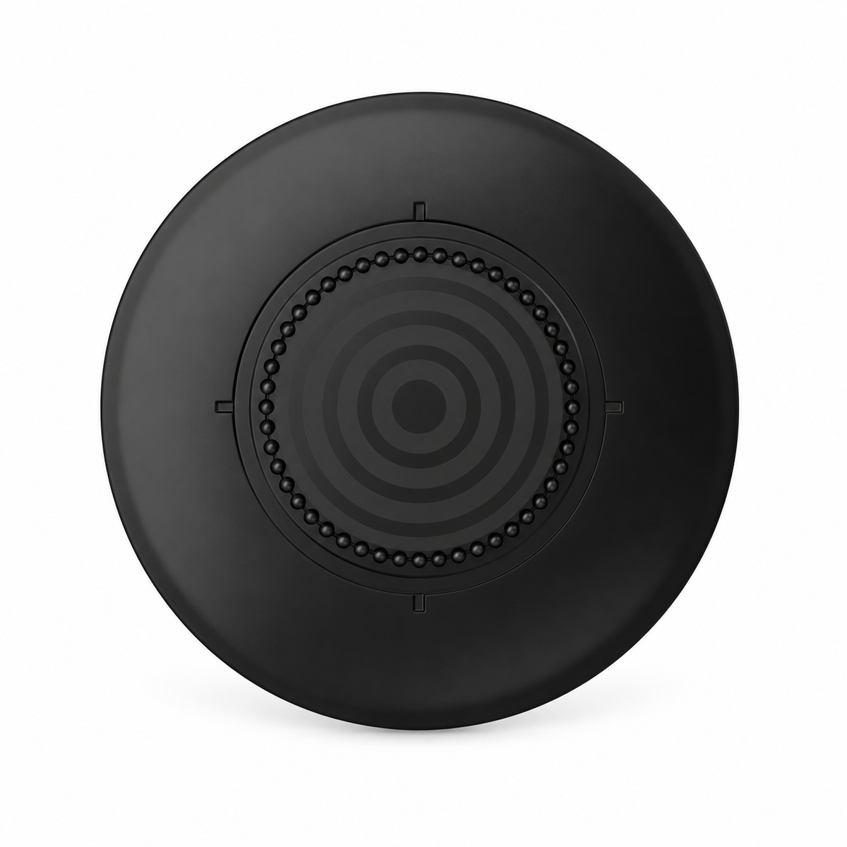 Zwarte FIDLOCK VACUUM-patch voor universeel gebruik met smartphones — product op witte achtergrond