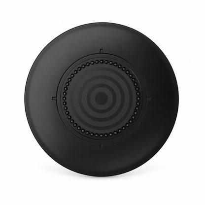 Zwarte FIDLOCK VACUUM-patch voor universeel gebruik met smartphones — product op witte achtergrond