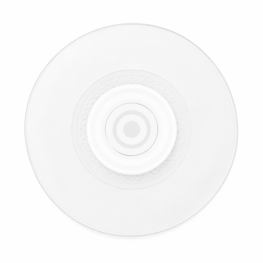 Transparante FIDLOCK VACUUM-patch voor universeel gebruik met smartphones — product op witte achtergrond