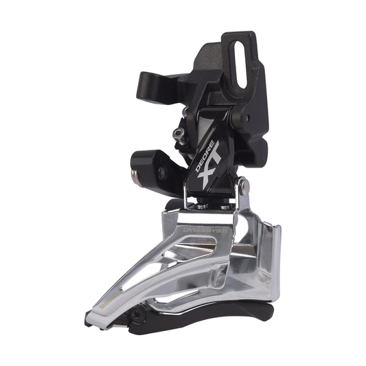 SHIMANO DEORE XT FD-M8025 voorderailleur, 2x11-speed, directe montage — afbeelding 1 op witte achtergrond