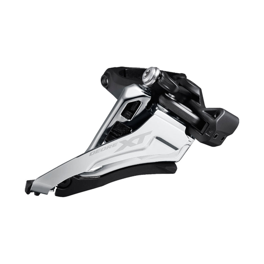 SHIMANO XT FD-M8100-M voorderailleur, 12-speed — afbeelding 1 op witte achtergrond
